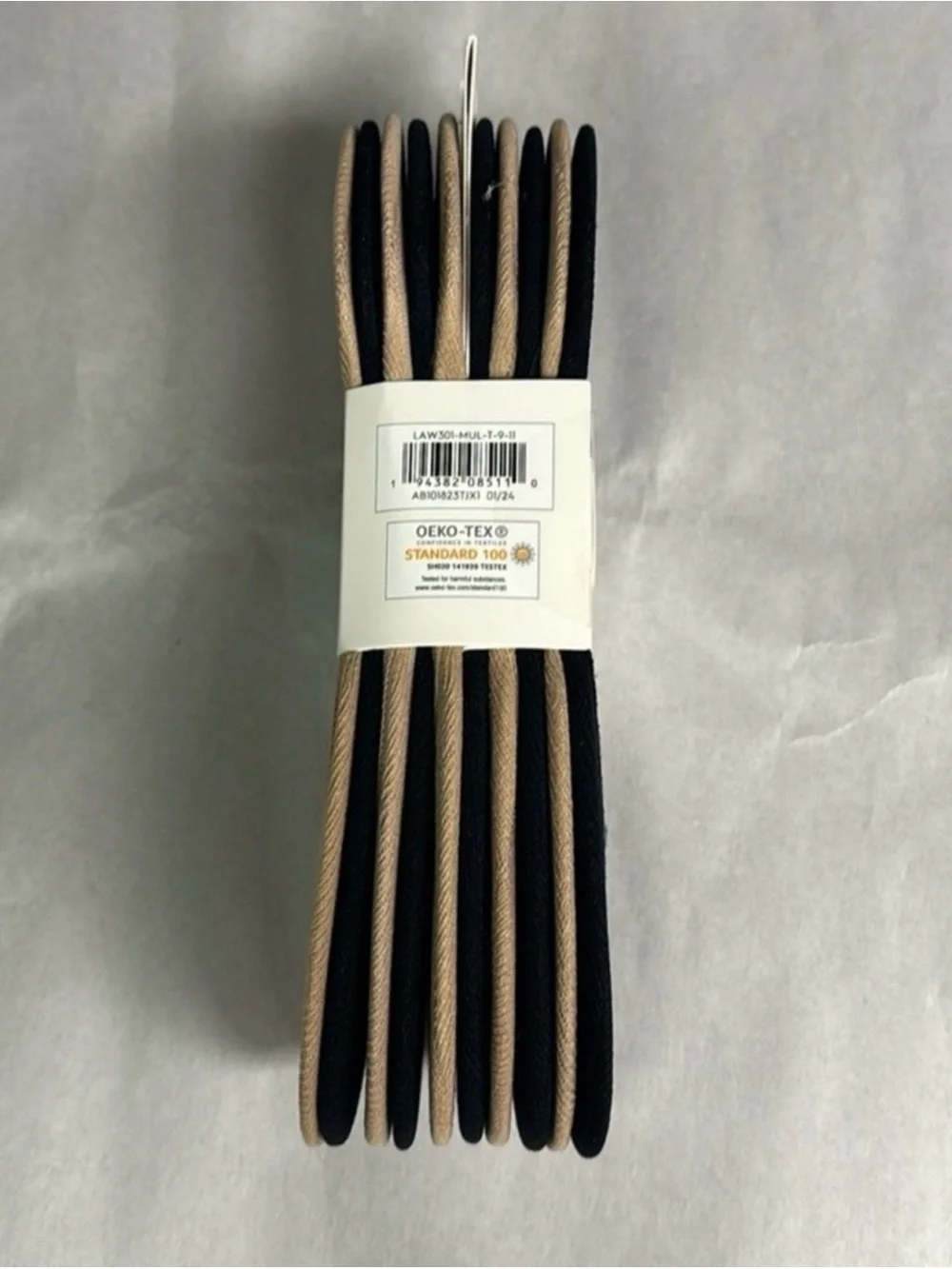 New Laura Ashley Socks Women’s 10 Pair Tan & Black Casual Microfiber Liner Socks